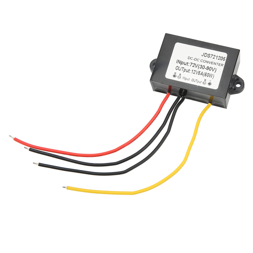 Dc Buck Module With Cable Voltage Transformer Board Converter Module 72V To 12V5a Ip67 Waterproof 9491317988500