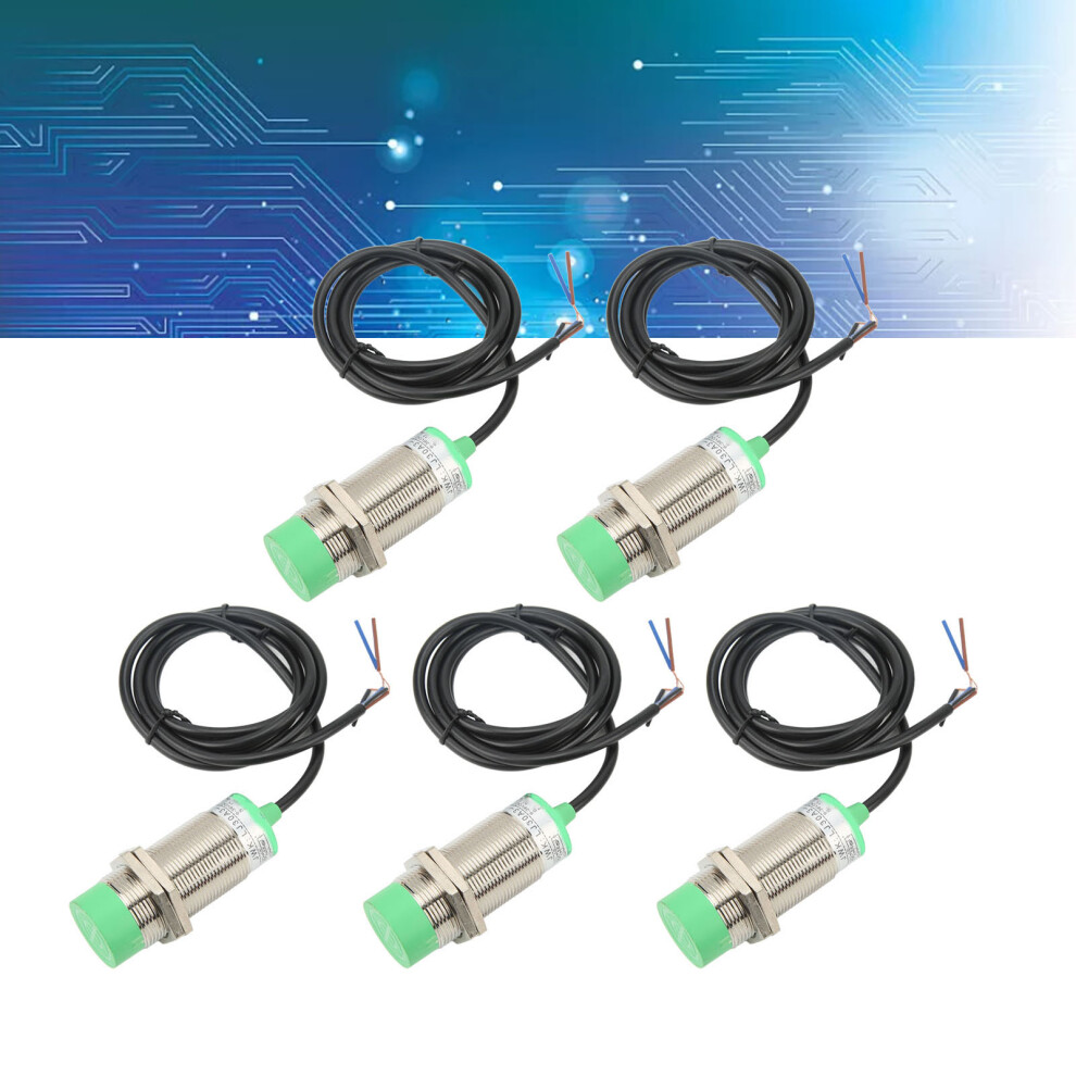 5Pcs Approach Sensor Inductive Proximity Switch Npn No Dc6â36V 15Mm Detecting Distance M30x1.5 9351317988811