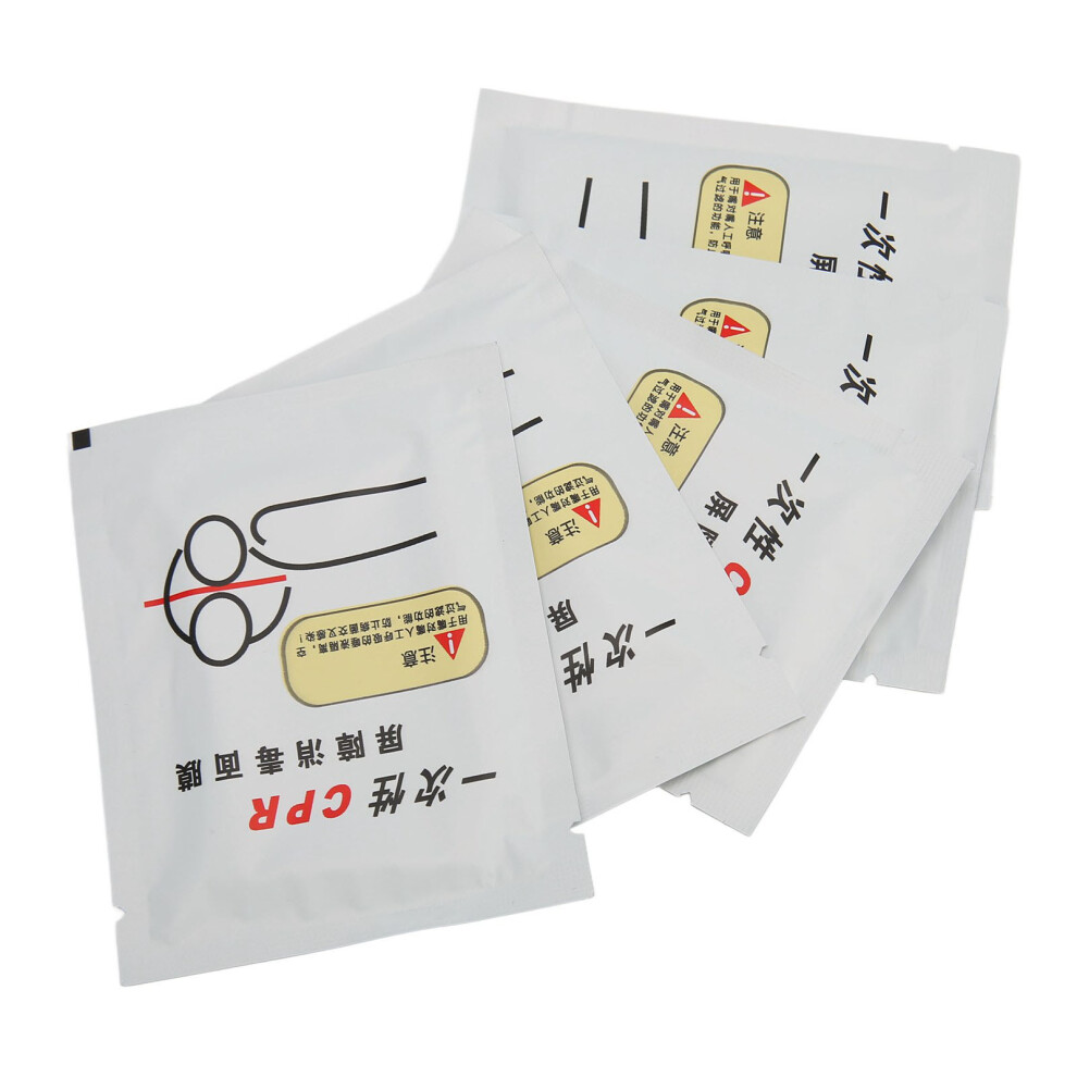 50pcs Breathing Face Barrier Mouth To Mouth Pocket Emergency Disposable Breathing Barrier