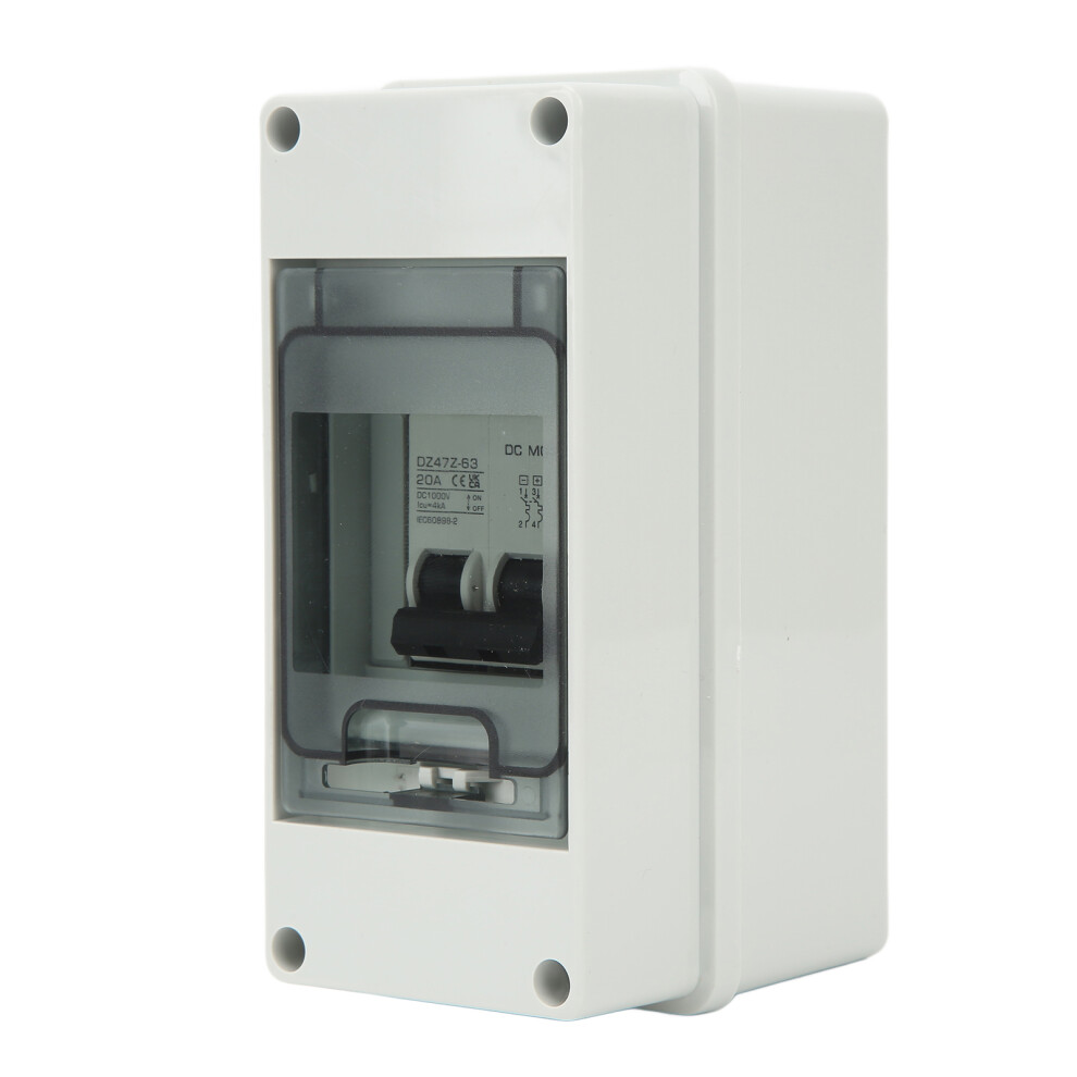 2P Pv System Dc Mini Circuit Breaker With Box Ip65 Waterproof Solar Pv Disconnect Switch Dc1000v 20A 4651317989999