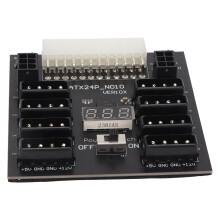 ATX-Netzteil-Platine 5V/12V 24Pin auf 8x 4Pin für CHIA Mining