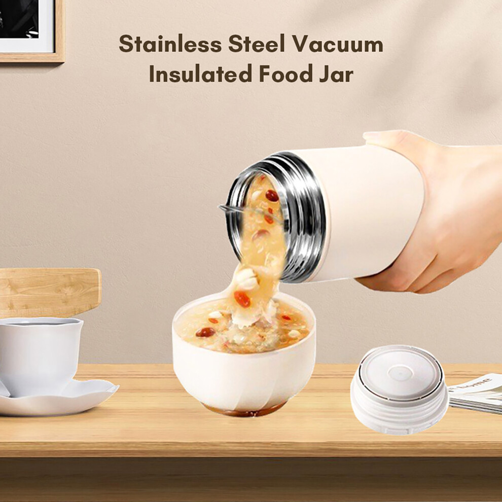 Large Capacity Baby Food Jar Stainless Steel Vacuum Insulated Kids Food Jar for Hot Or Cold Food Leak Proof Kids Thermal Bottle, 500ml Capa-image-OPC-PHS7SZR-NEW