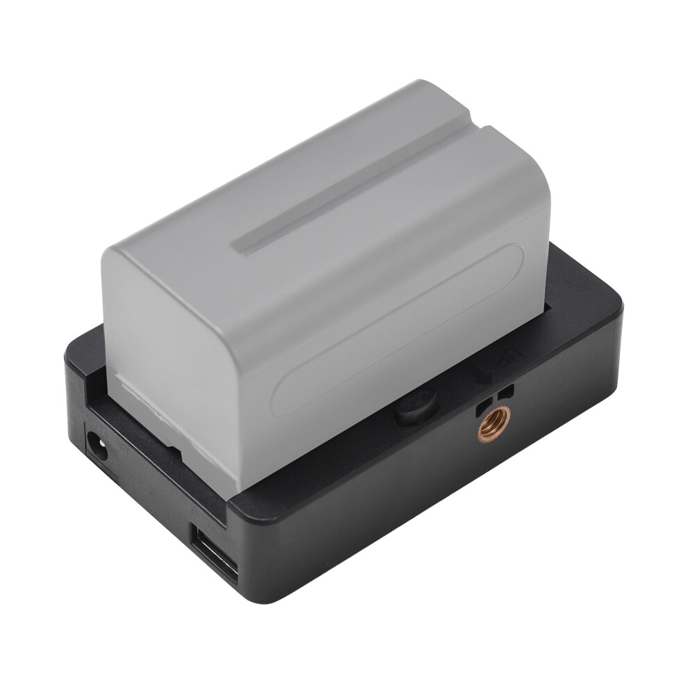 Np-F Battery Charger Battery Adapter Plate With Type-C Charging Port Usb5v Dc7.4v Outputs 1/4 Inch Screw Hole For Np-F550 F750 F970 Batteri 4331317991924