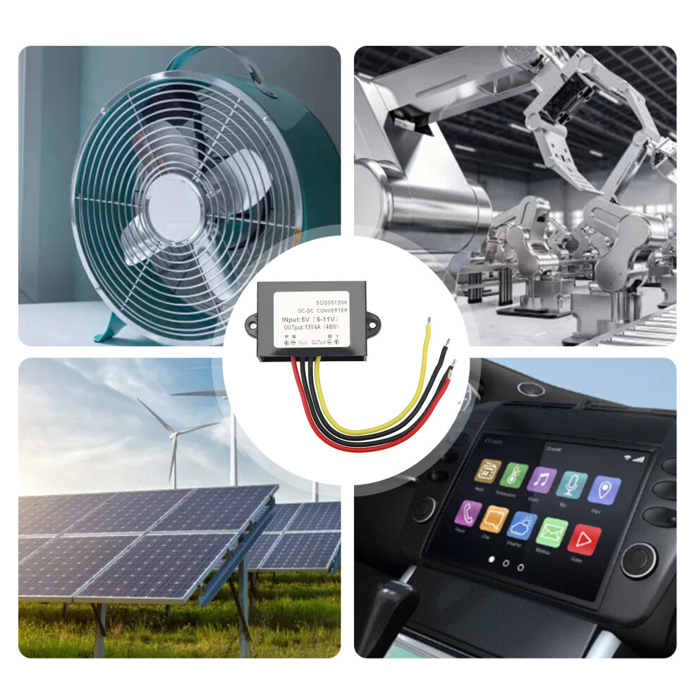 Dc Dc 5V 5Â11V To 12V 4A Waterproof Boost Converter Overvoltage Protection Dc Voltage Regulator 8001317993063