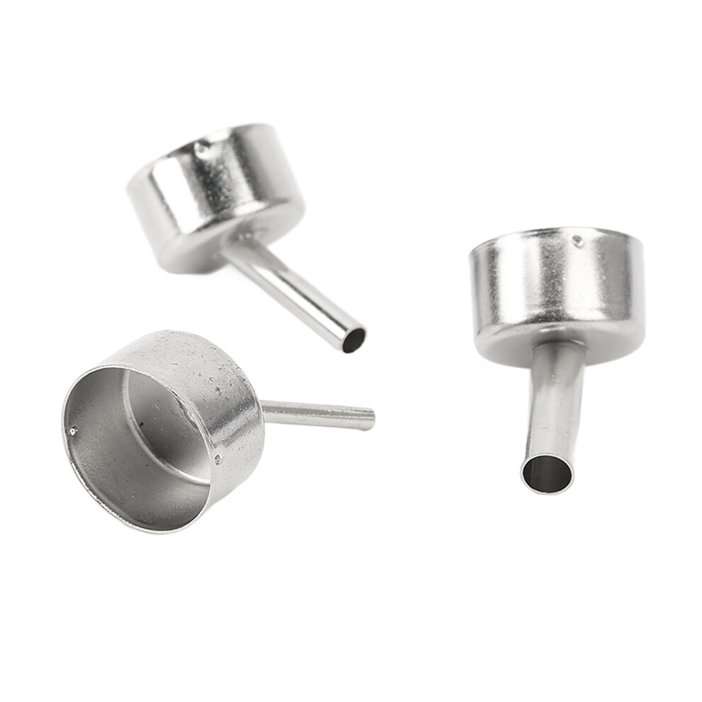 3Pcs Heat Gun Nozzle Stainless Steel Rustproof High Temperature Resistant Hot Air Gun Tip For Maintenance 7661317994456