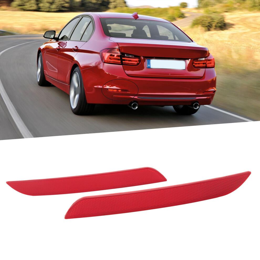 2Pcs Rear Bumper Reflector Left Right Safe Warning 63147382233 For 3 Series F30 Saloon 2011Â2015 9451317998381