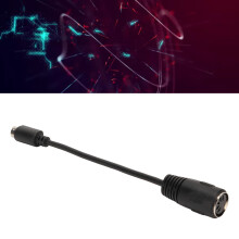 DIN 5 Pin Female to MIDI 6 Pin Male Cable Keyboard and Mouse Transfer Cable for PS2 5.9in