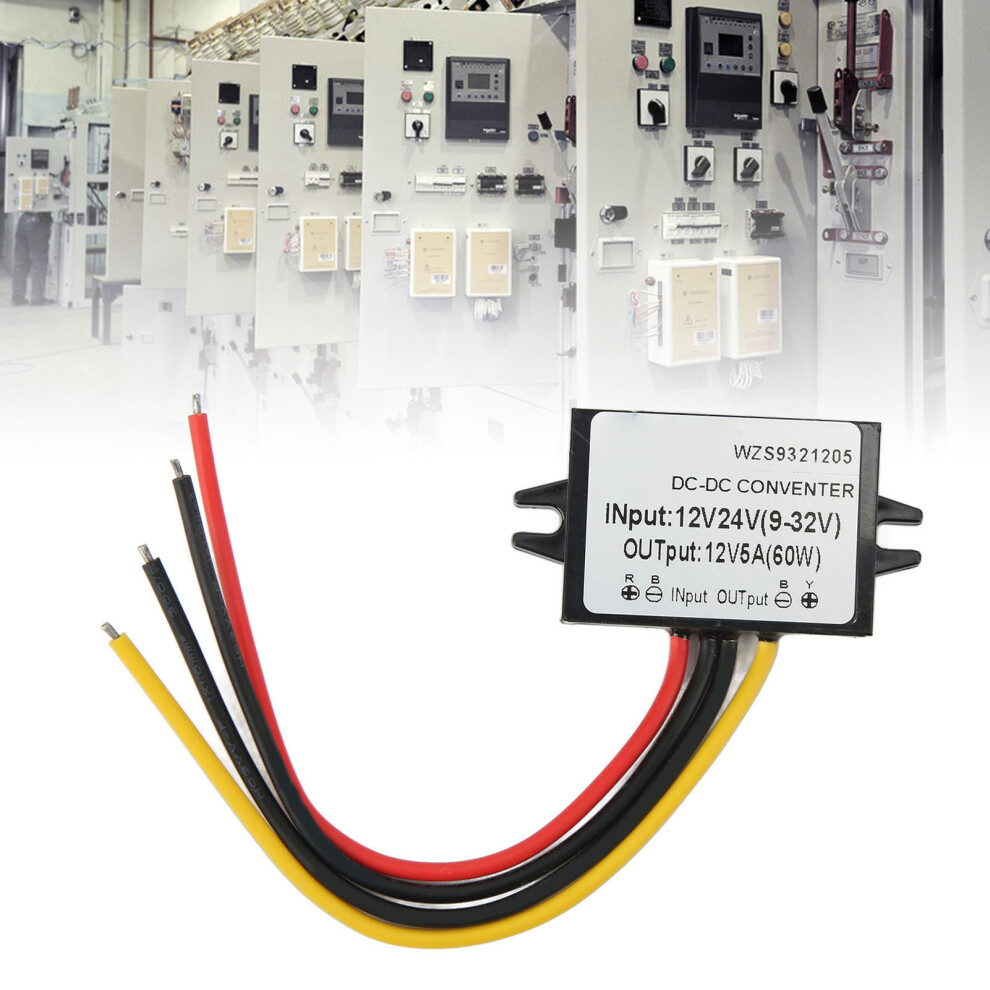 Dc Dc 12V24v 9Â32V To 12V5a Voltage Regulator Waterproof Flame Retardant Voltage Converter 3621317999114