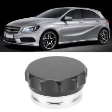 Überlaufkühlerbehälterdeckel 58 mm Aluminiumlegierung Schwarz/Silber Universal