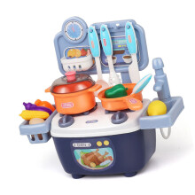Kinder Küchen-Spielset aus Kunststoff Kochgeschirr Spielzeuge Blau Bildungs-Kindergarten Kochen Geschenk