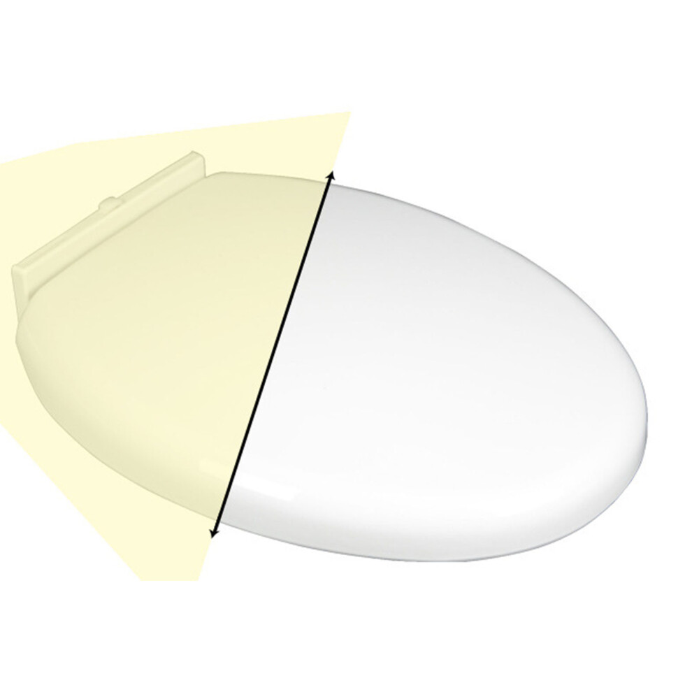 Slow Close Toilet Seat Thickened White Pp Quick Installation Household Toilet Lid For Replacement 8411318003416