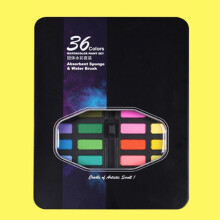 36-Farben Wasserfarben-Set, tragbar 23x18cm für Künstler & Kinder