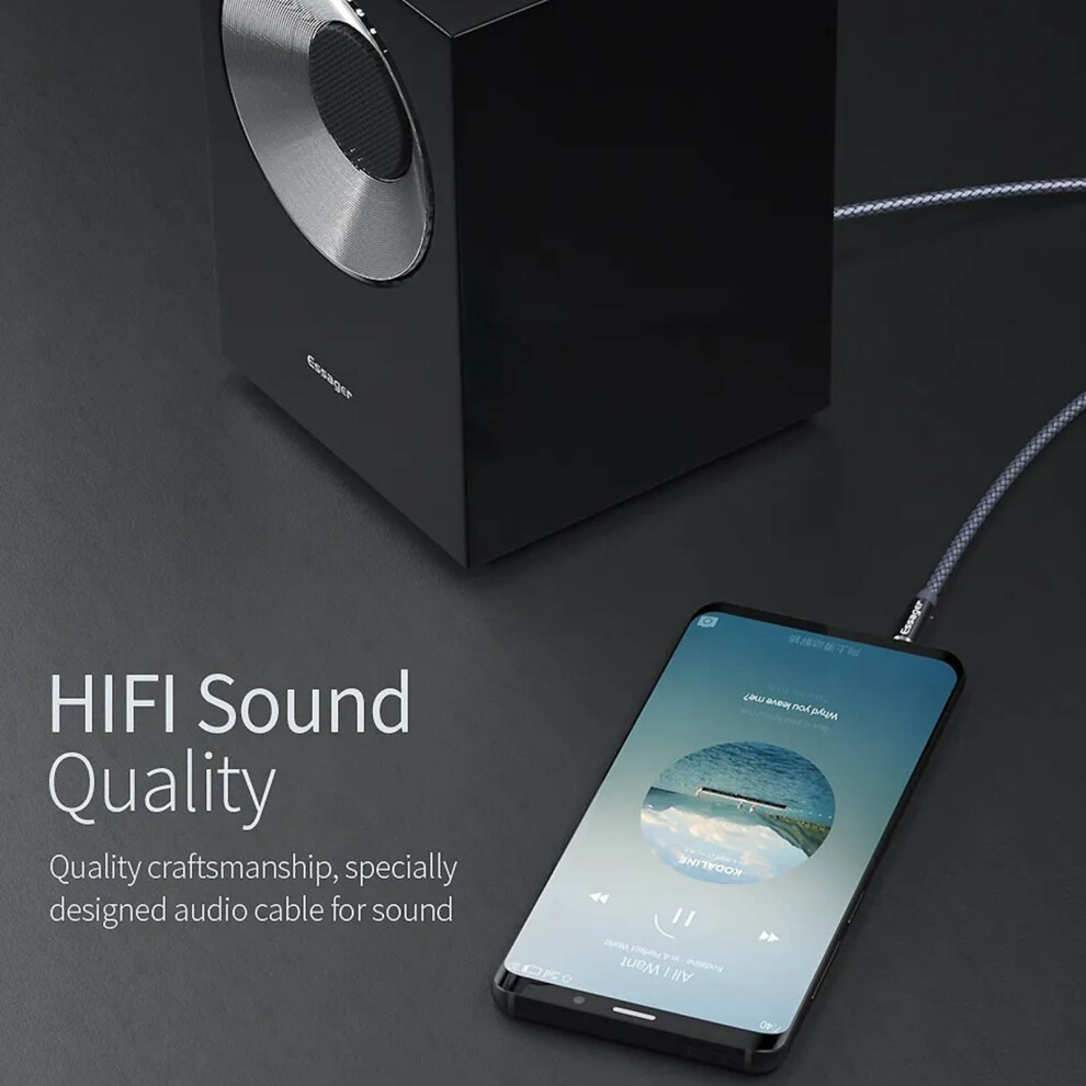 Male To Male Audio Adapter Cable 2M No Loss Transmission Good Shielding Anti Interference 3.5Mm Audio Adapter 9361318007152