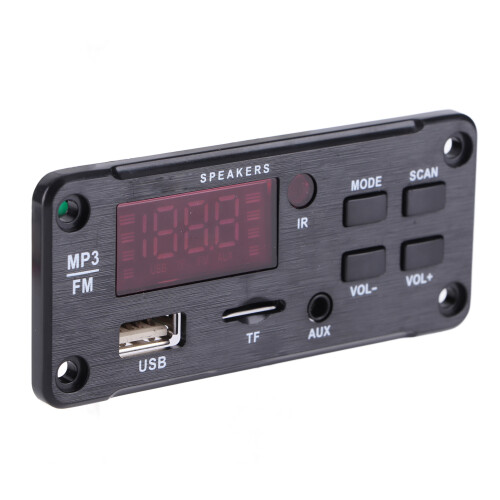 DC 6V‑12V Bluetooth 5.0 MP3 Decoder Module Digital Display Dual Decoding Wireless Audio Receiver Module with Remote Control