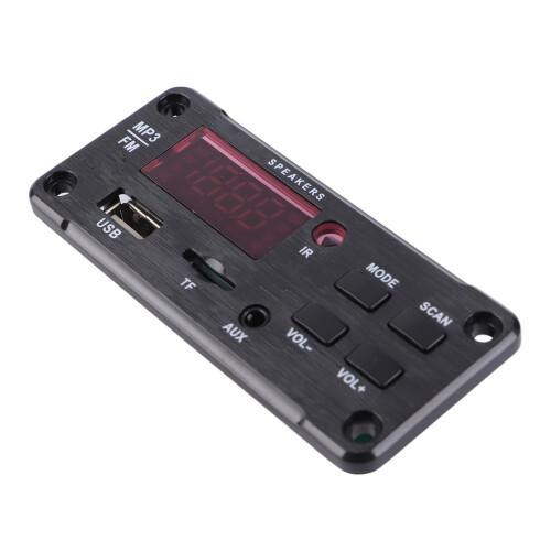 DC 6V‑12V Bluetooth 5.0 MP3 Decoder Module Digital Display Dual Decoding Wireless Audio Receiver Module with Remote Control 2
