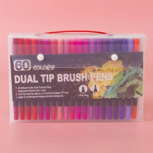 60 Stück doppelseitige Graffiti-Marker Wasserbasierte Tinte Verschiedene Farben