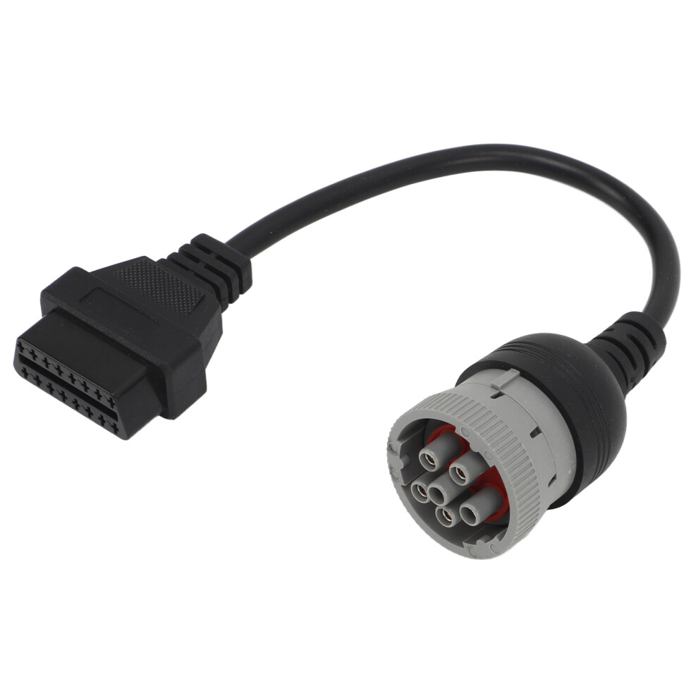 6Pin To 16Pin Obd1 To Obd2 Diagnostic Cable Diagnostic Scanner Converter For J1708 Heavy Duty Truck 8351318010499