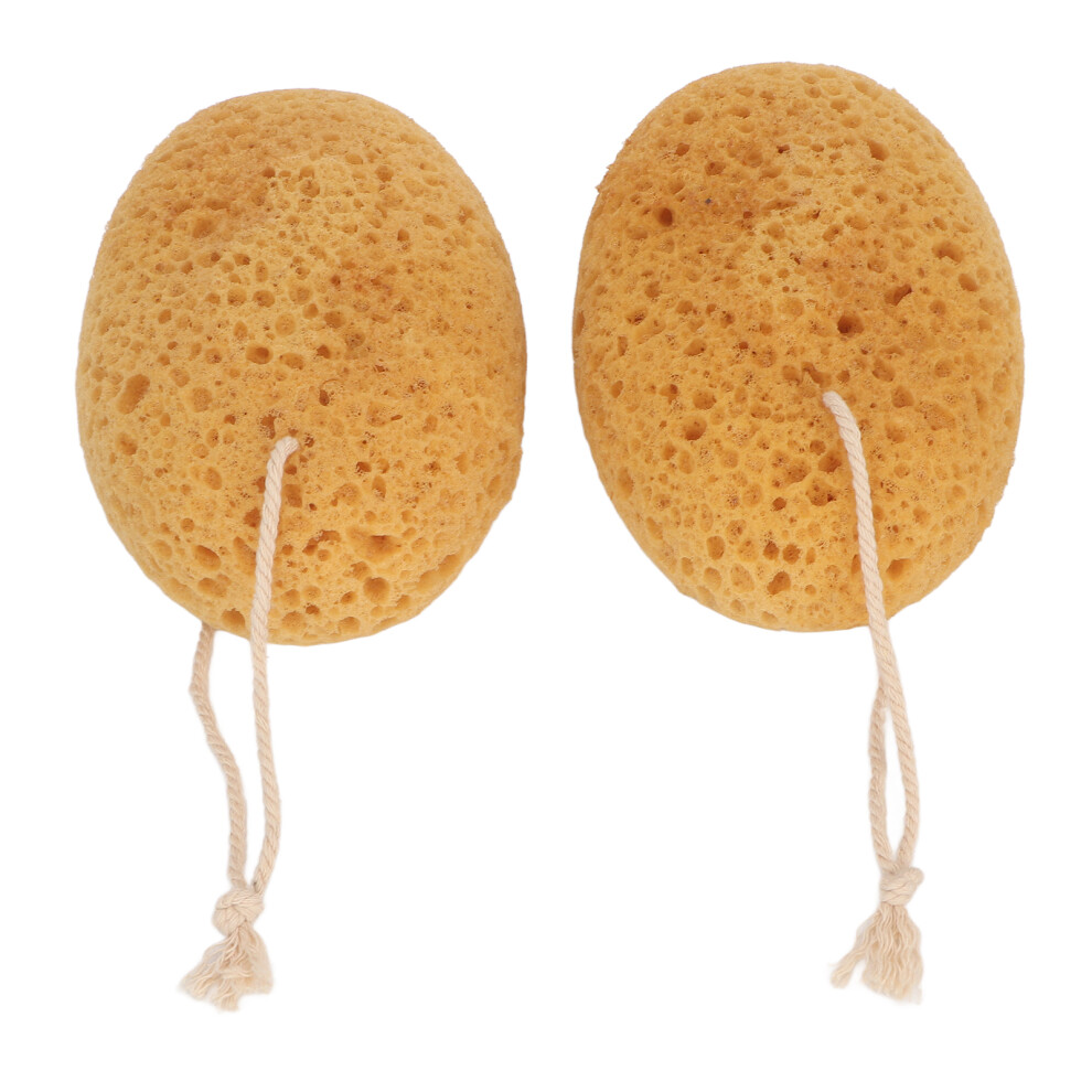 2pcs Body Scrubber Bath Exfoliating Sponge Soft Smooth Skin Rough Texture Shower Sponge