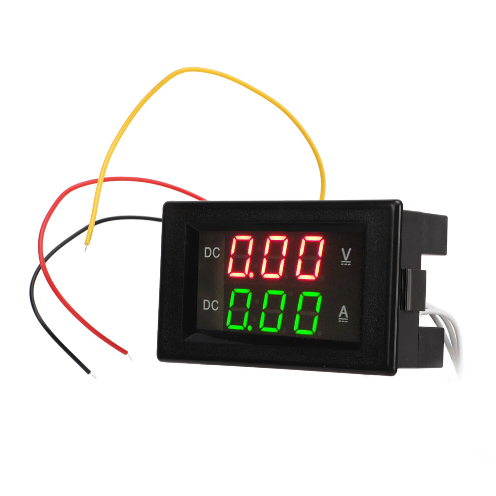 2 In 1 Volt Amp Meter 600V 20A Dual Digital Display Led Ammeter Voltmeter Gauge For Car Motorcycle 6941318012795