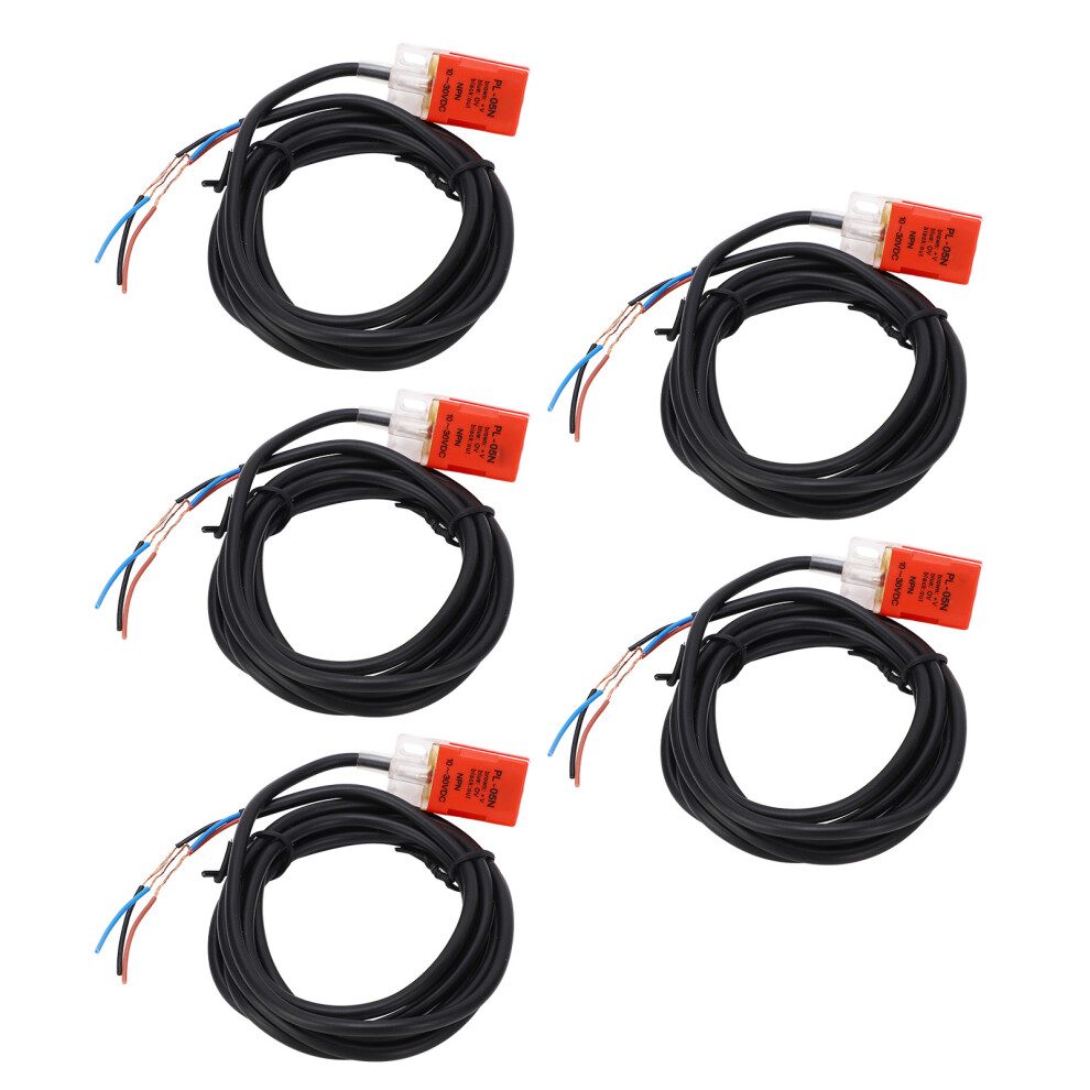 5Pcs Proximity Switch Npn Normally Open 100Hz Response Frequency Ip65 Proximity Sensor Dc10â30V 200Ma 4361318013370