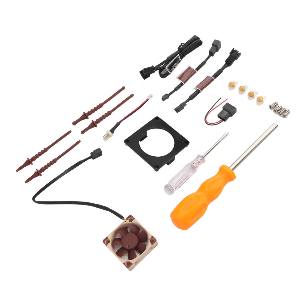 Fan 3D Print Mount Kit Efficient Heat Dissipation Game Console Cooling Fan Mount Kit For Gamecube Noctua Black 5021318013662