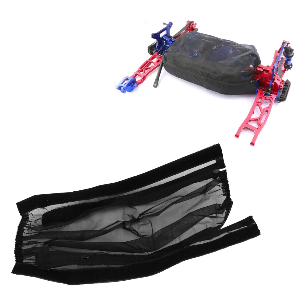 Rc Car Dust Cover Waterproof Dustproof Full Coverage Mesh Nylon Rc Car Chassis Cover For Traxxas 1/8 Sledg Black 8351318013476