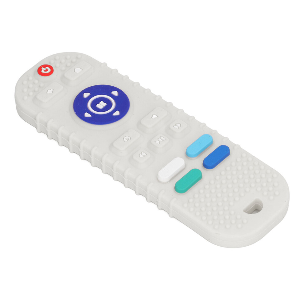 Remote Control Shape Teething Toys Silicone Simulation Soft Baby Tv Remote Control Chew Teethers For Toddlers Boys Girls Beige