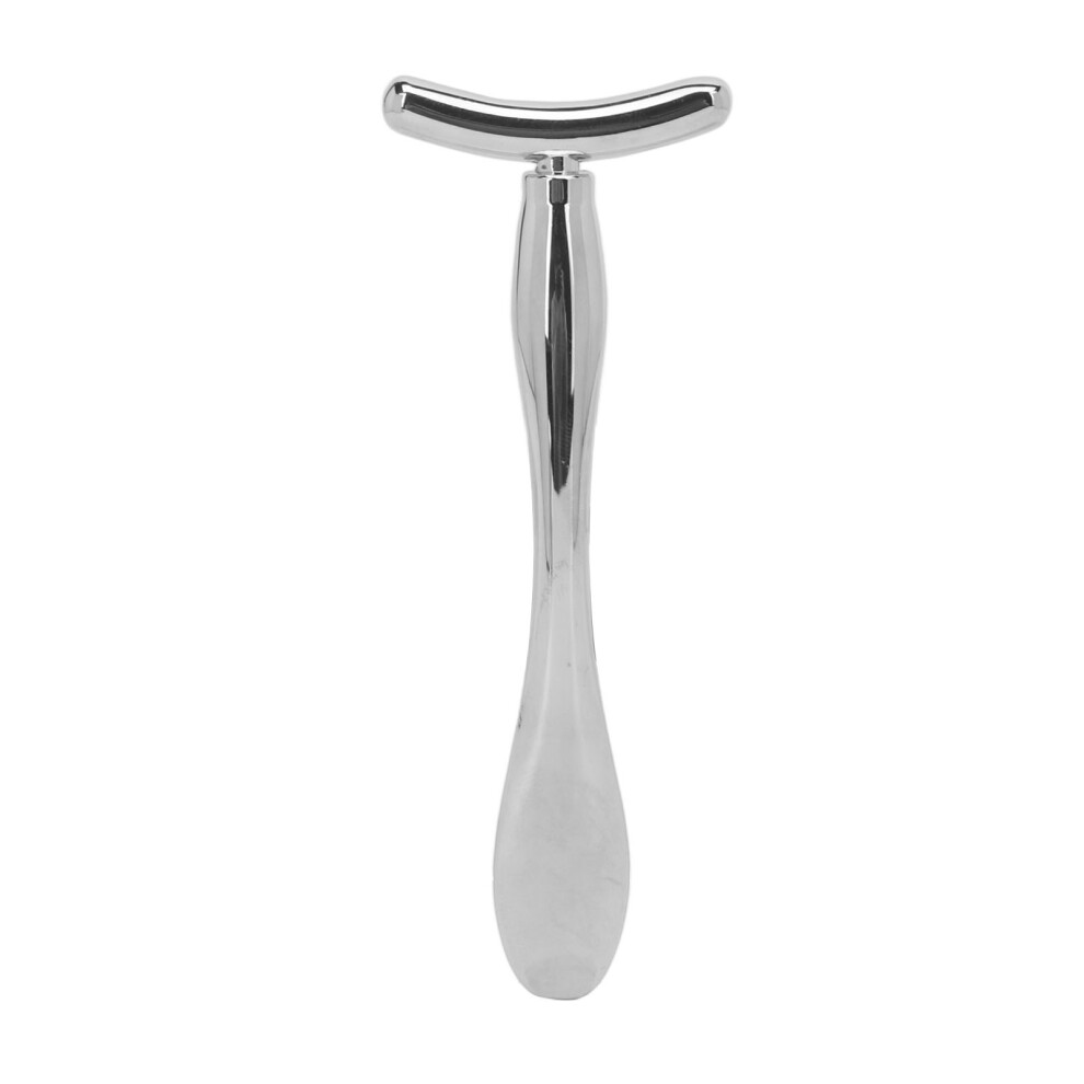 Cream/Silver Eye Scoop Stick T Shape Zinc Alloy Tightening Mini Spoon Spatula For Reducing Wrinkle