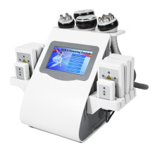 6 in 1 RF 40K Vacuum Body Slimming Machine Fat Removal Skin Tightening Cavitation Machine 100‑240V EU Plug