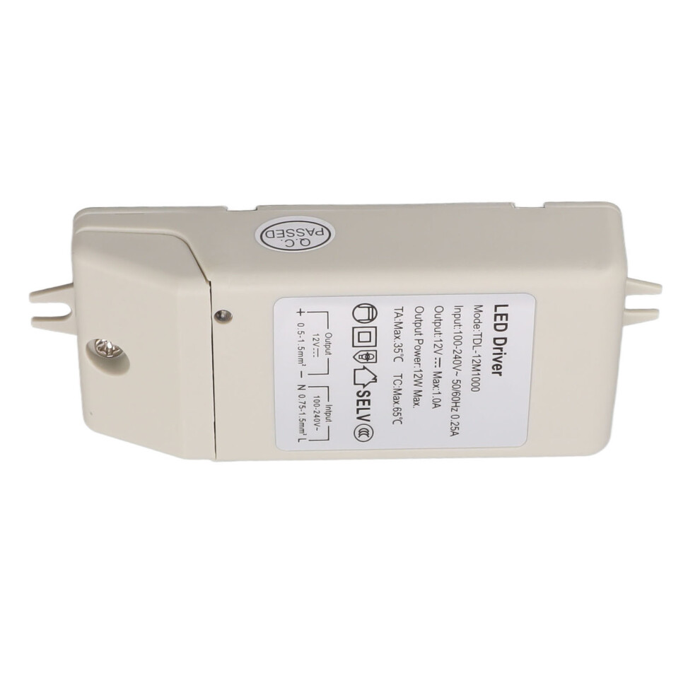 12W Dc 12V 1A Led Driver Led Constant Current Drive Power Supply For Led Strip Light Ac 100Â240V Tdl 12M1000 8791318017201