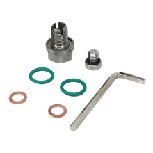 Edelstahl Oversize Piggyback Ablassstopfen-Kit M12.1-1,25x15mm