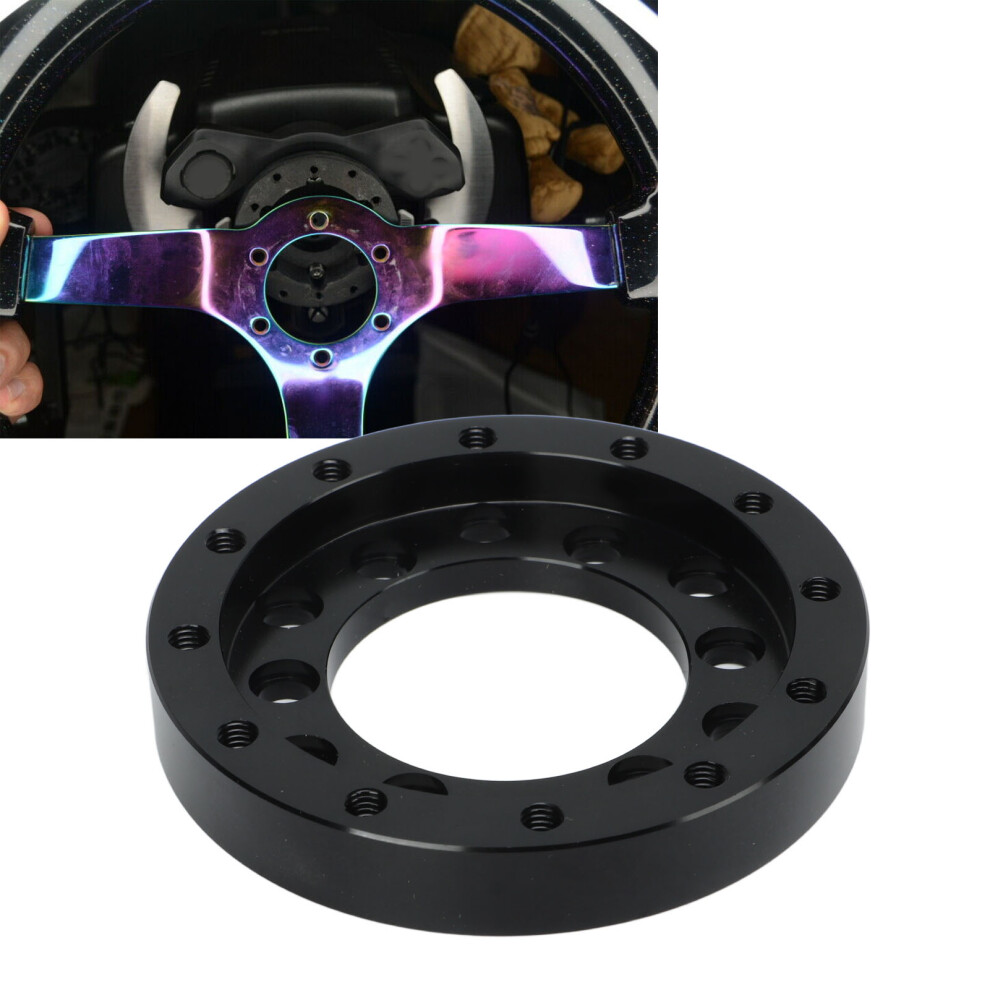 Steering Wheel Adapter Plate Cnc Aluminium Alloy For Logitech G25 G27 G29 G920 13 14In Steering Wheel 70Mm/2.75In Black 7901318019285