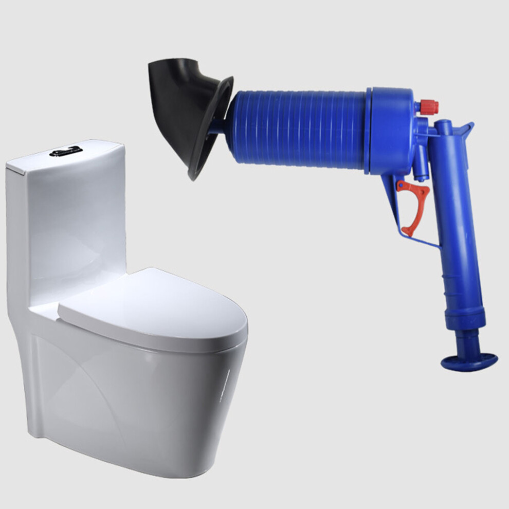 Air Plunger For Toilet Blue Household Air Toilet Drain Blaster Plunger For Floor Drain Sink Sewer Bathtub 4601318022102