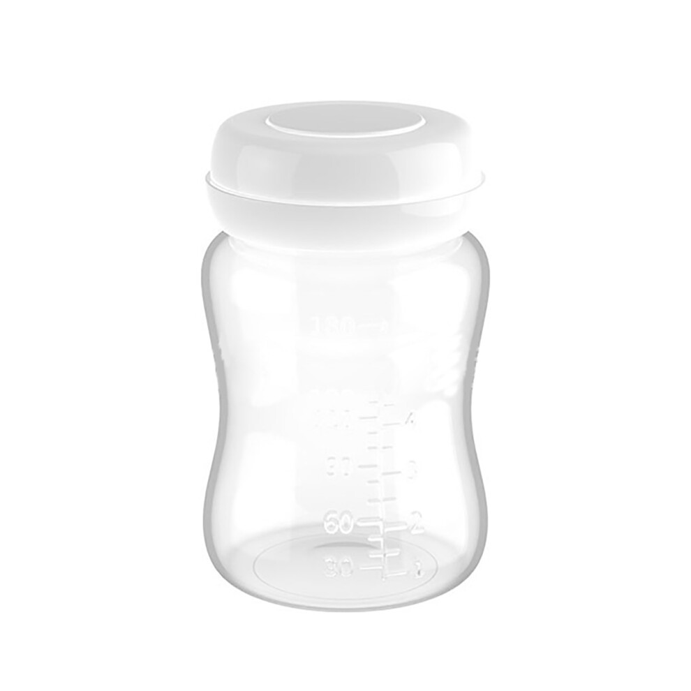 4PCS Breastmilk Storage Bottles Wide Caliber Leakproof Breastmilk Freezer Bottles with Silicone Gasket 180ml