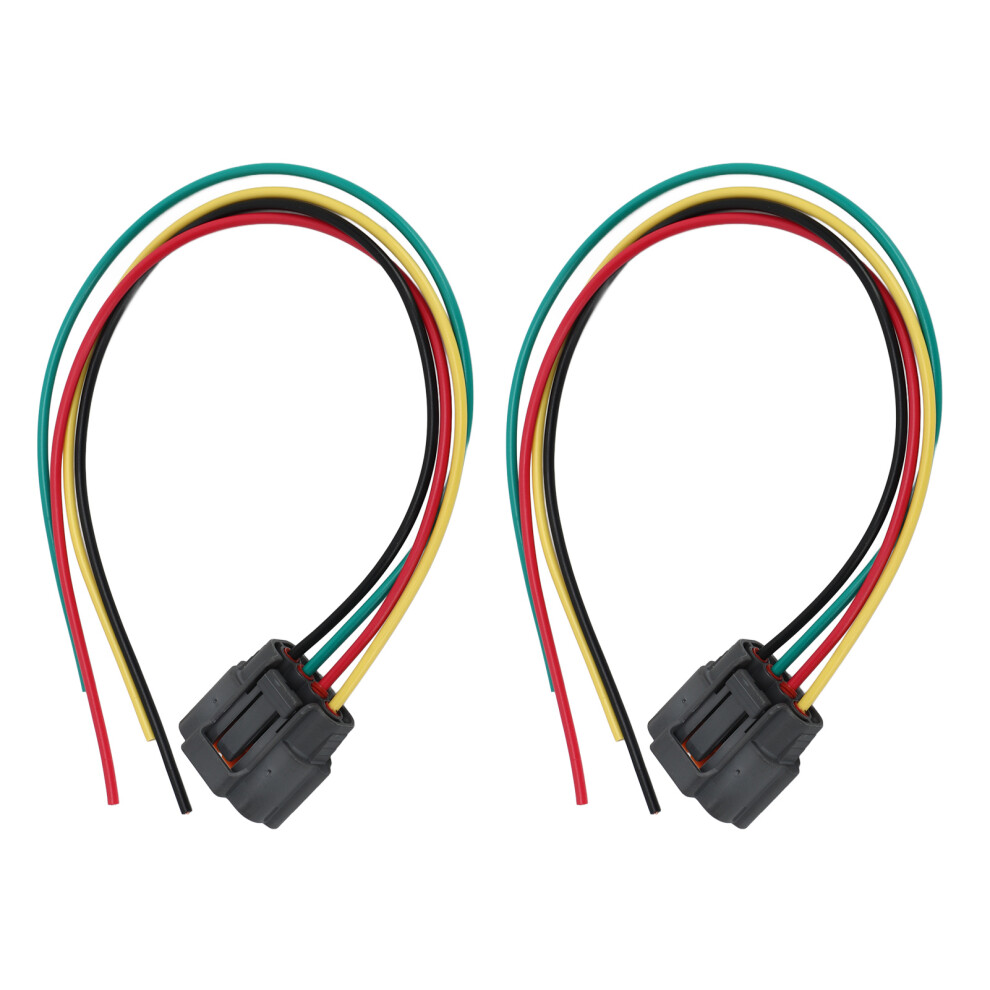 2Pcs Connector Plug Pigtail Harness T2t52971spec 4Pin Replacement For Mazda B2200 B2600 1990Â1993 6941318023357