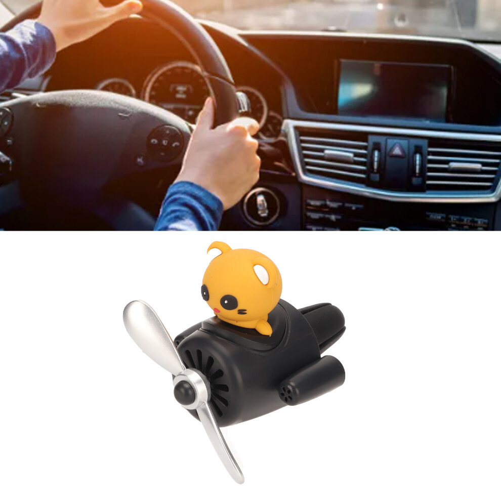 Car Air Fresheners Cute Bear Rotating Propeller Long Lasting Air Purification Car Fragrance Diffuser Car Decorations 9491318024054