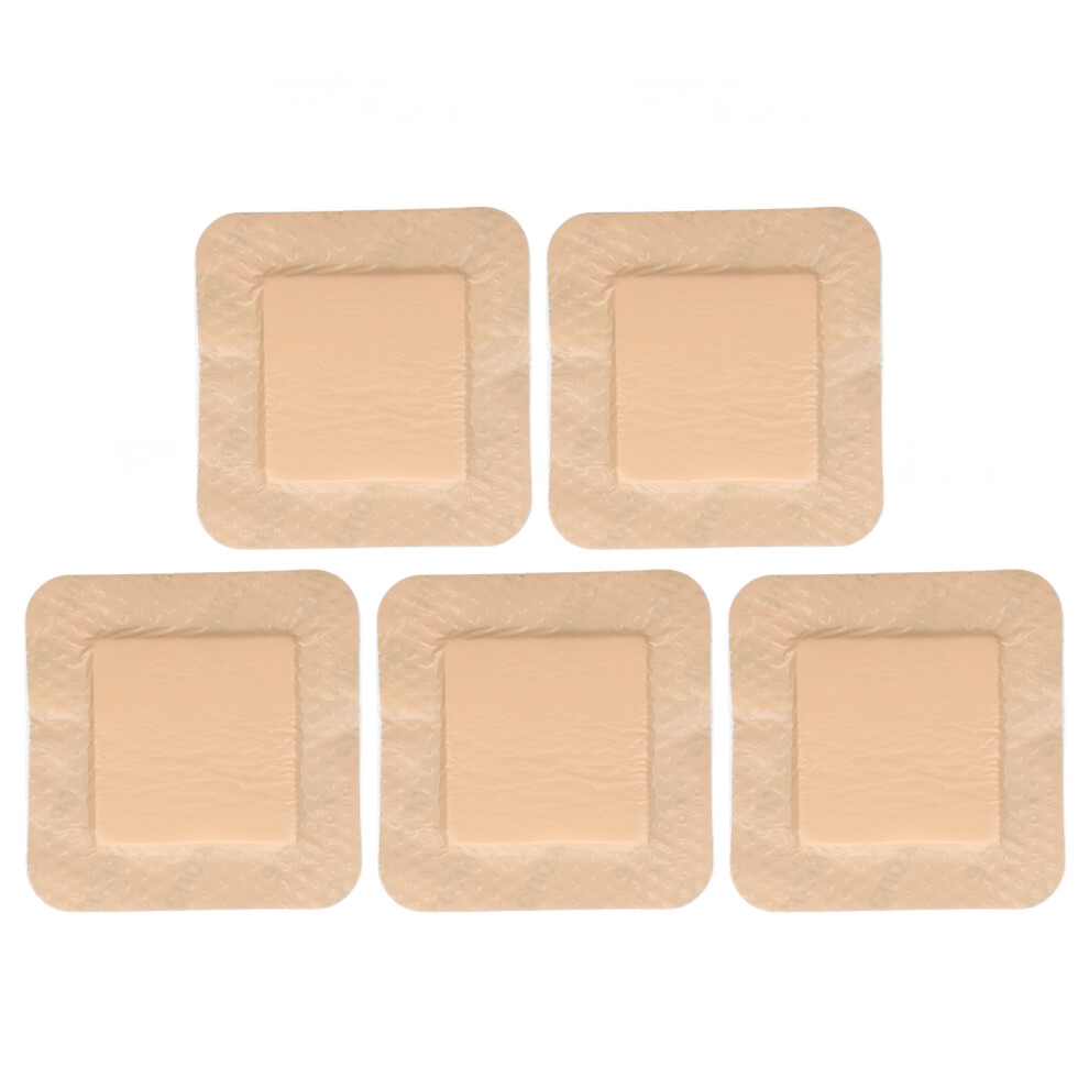 5pcs Bordered Silicone Gel Patch Self Adhesive Promote Healing Pressure Sore Wound Dressing Pads