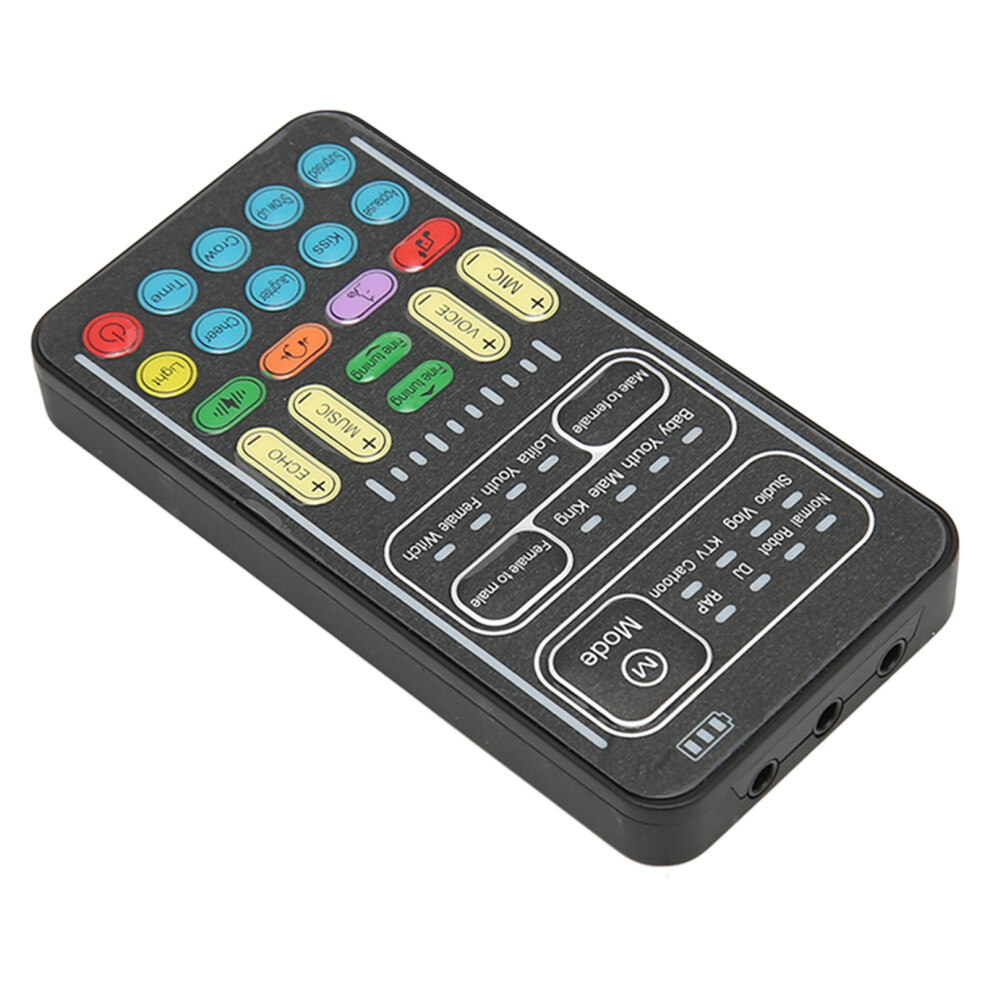 Voice Changer Multifunctional 8 Sound Effects Portable Handheld Mini Sound Card Voice Changer For Pc Phone Laptops 9341318025196