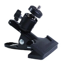 Clamp Holder Flash Mount 360 Ball Swivel Olympus Canon Casio GoPro Action Camera