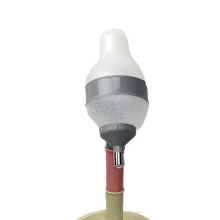 Stehender Wasser dispenser für Katzen und Hunde, verstellbar, Beige, PP-Material
