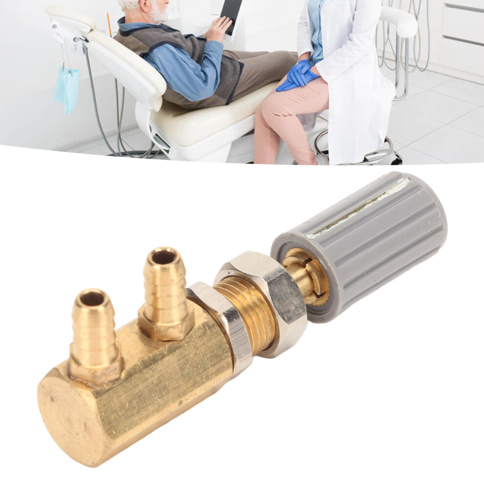 Copper Dental Water Valve F Type Good Passability Dental Water Pressure Regulating Valve 5Mm / 0.2In 8461318033852