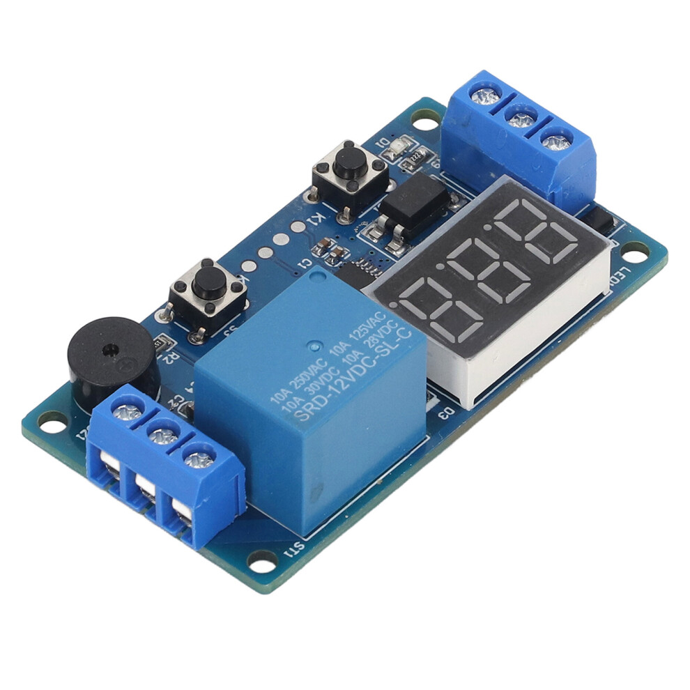 Time Relay Module Anti Interference Mcu Online Programming 1 Channel Cycle Delay Relay With Digital Display Buzzer 9351318035392