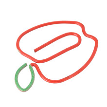 100 Stück rostfreie Metall-Obstförmchen Papierclips für die Dokumentenorganisation