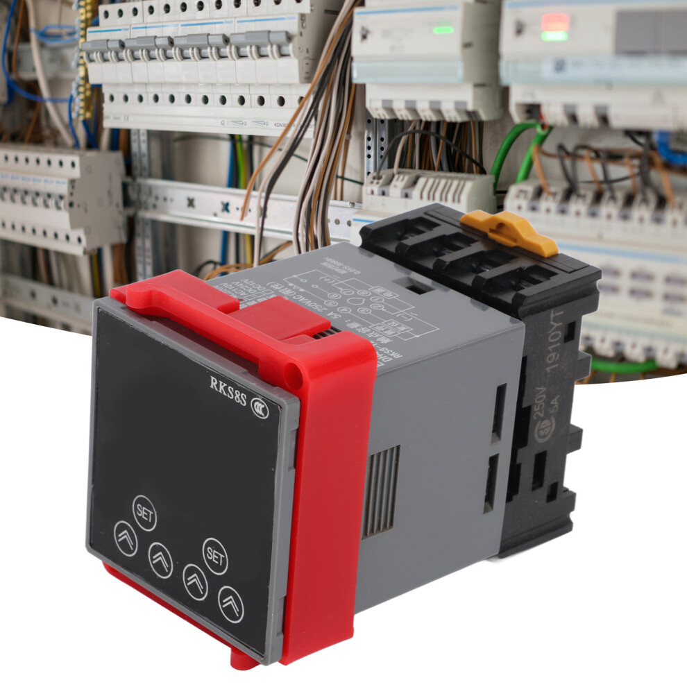 Time Relay Lcd Display Multifunctional Pp Flame Retardant Housing Delay Timer For Automation Equipment Ac110v 4991318039836