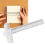 T Ruler Inch CM Scale Transparent Acrylic Portable Multi Function Drafting Ruler for Art Framing Craft 16