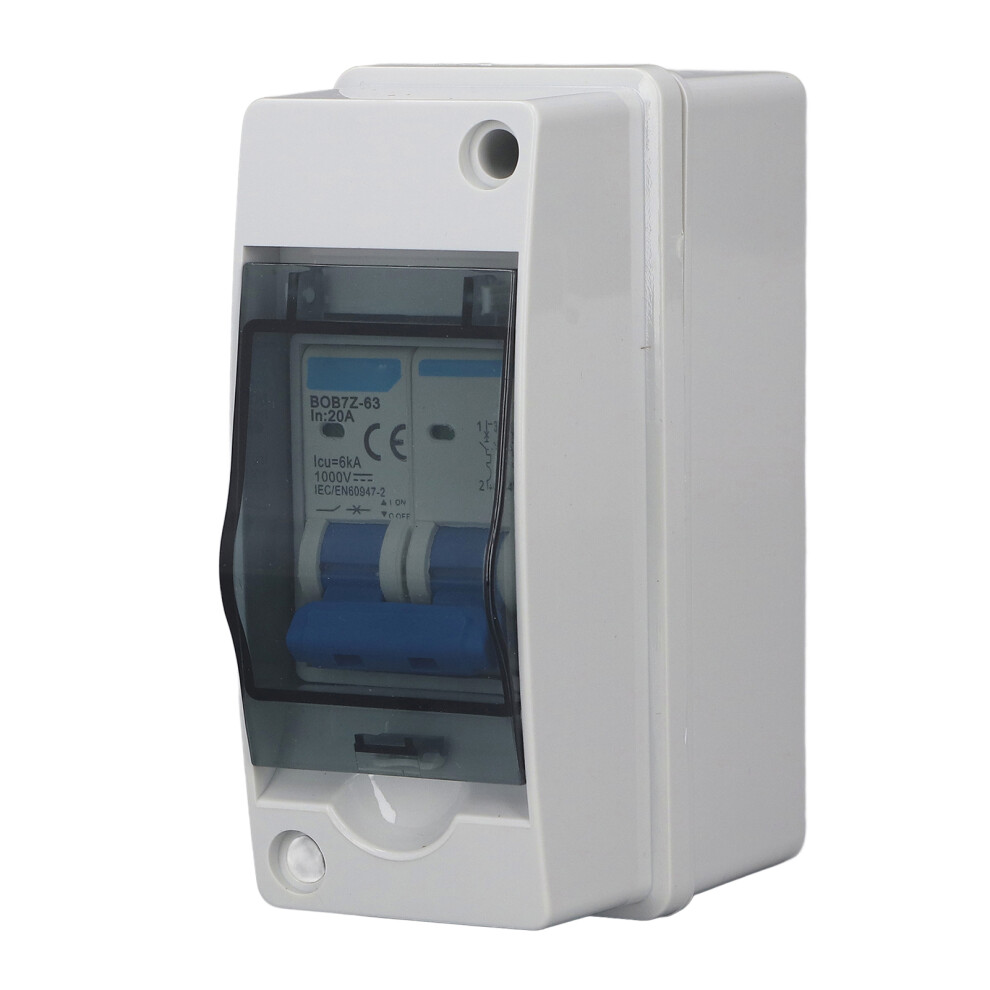 Circuit Breaker Mcb Pv Combiner Box Waterproof Disconnect Switch 1000V Dc 20A With Distribution Box 4091318041133