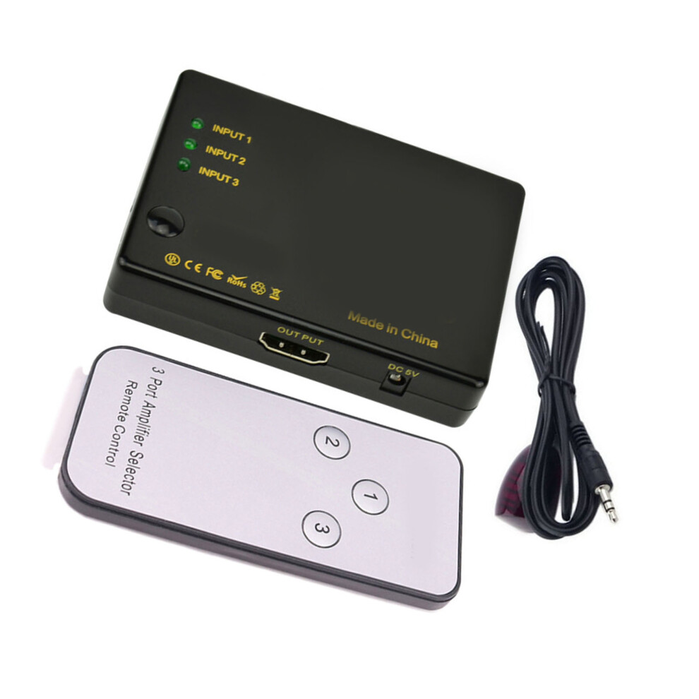 4K Hd Multimedia Interface Switcher 3 In 1 Out Ir Remote Control Hd Multimedia Interface Splitter 8481318042128