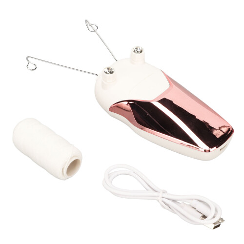 Threading Electric Epilator LED Lighting USB Charging Multifunctional Electric Cotton Thread Epilator Pink 1