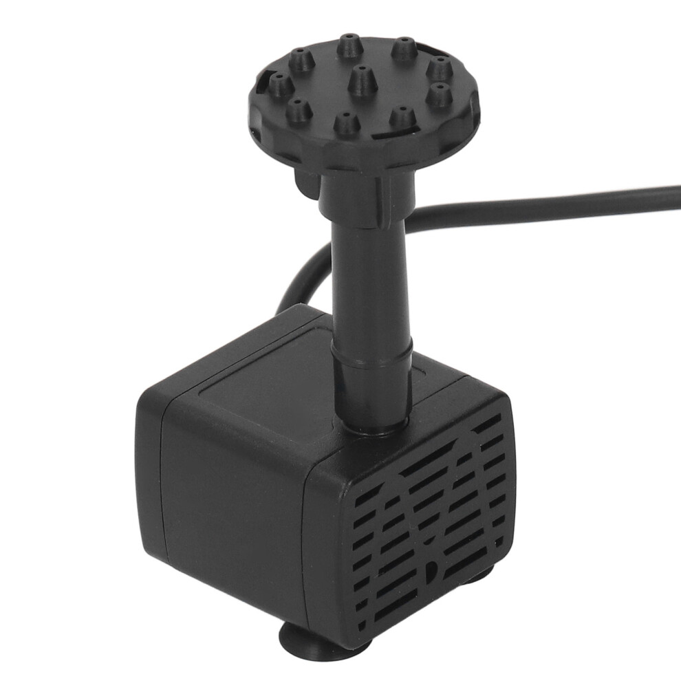Solar Water Pump Kit 5W 75Cm Height 180Cm Lift Efficient Solar Fountain Pump With 6 Nozzles For Outdoor Garden Dc 10V 7891318044687