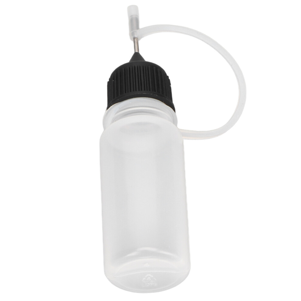 10pcs Needle Tip Applicator Bottle 10ml Soft Translucent Needle Tip Squeeze Bottle for Tattoo Ink